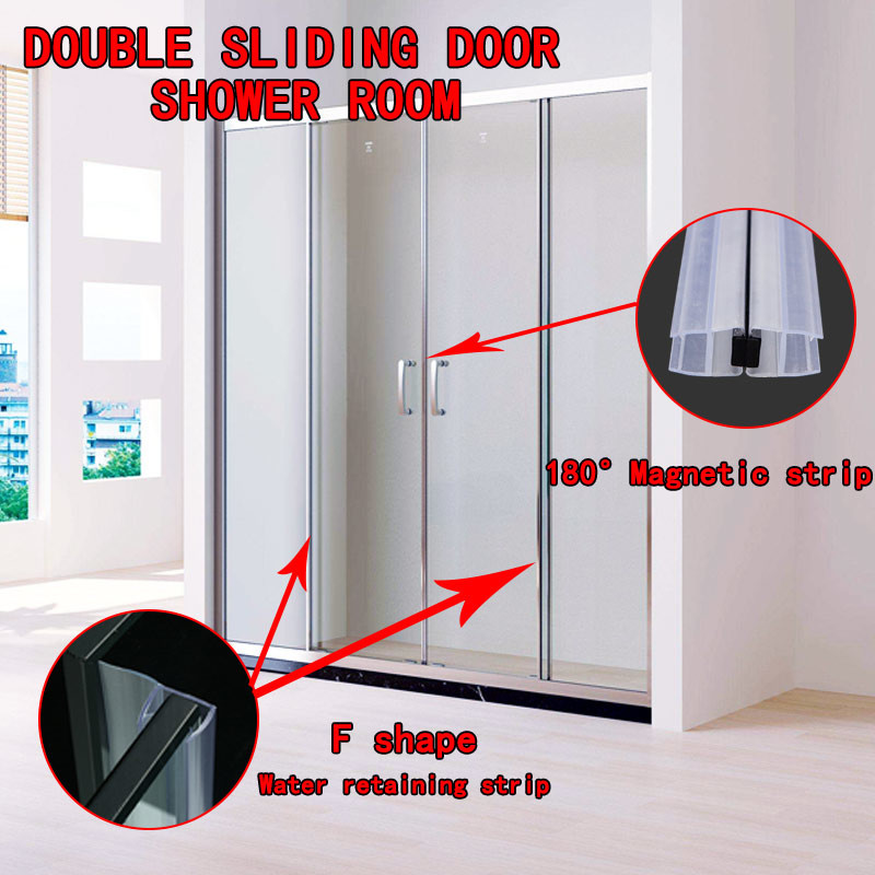 OEM Transparent PVC Shower Door Seal Strip Shower Water Retaining Strip