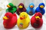 Football Club Team World Cup Rubber Duck Toy Eco Friendly Vinyl For Baby Shower