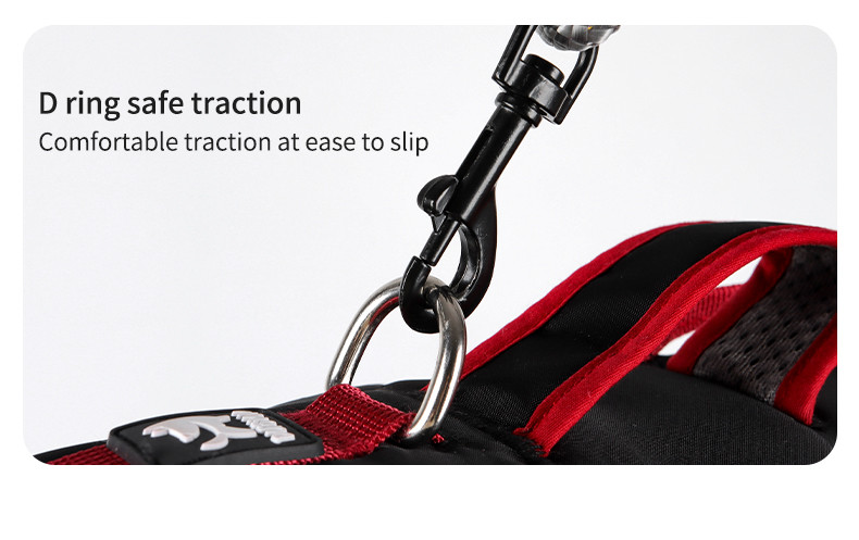 Dog harness for small and medium sized dogs, anti-breakaway dog ​​leash, reflective anti-escape leash