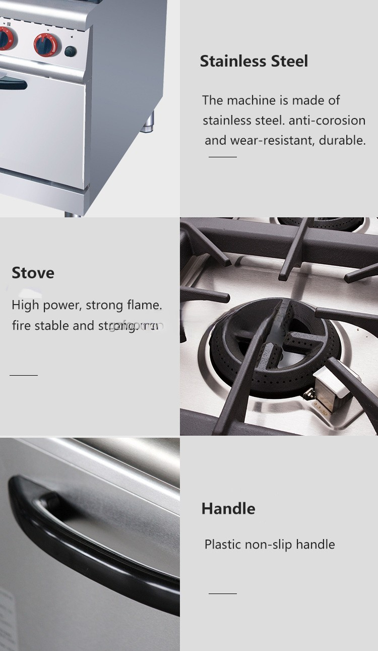 Multifunction Cooking Range 700 Series 4 Burner Gas Standing Cooker Stove With Oven