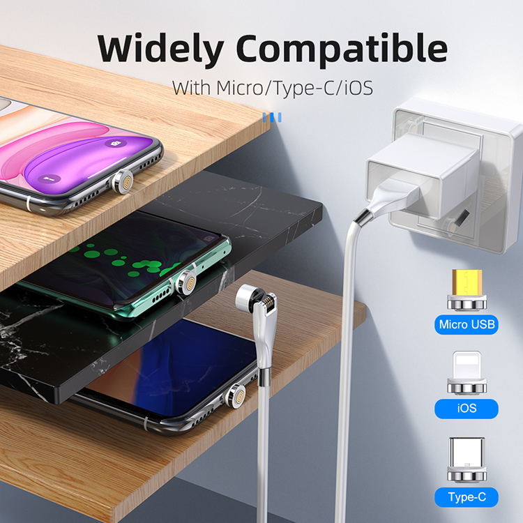 Magnetic Mobile Phone Data Cable Nylon Fast Charging Heavy Duty