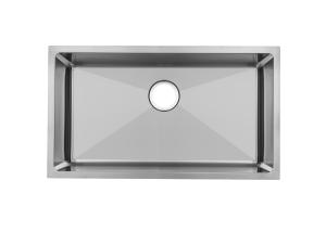 China Square Big Bowl Project Stainless Steel Sink Polished Surface Treatment Without Faucet wholesale