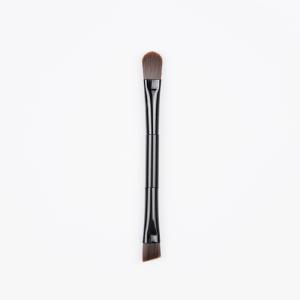 China Synthetic Hair Double Ended Makeup Brush Makeup Applicator Aluminum Ferrule wholesale
