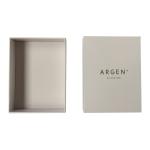 luxury Lid And Base Box 157g Art Paper 1000g Cardboard White Jewelry Packaging