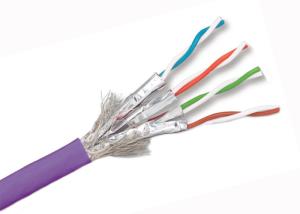 China 305M Bare Copper Cat 7 Network Cable , 600Mhz Frequency Cat 7 Outdoor Cable wholesale
