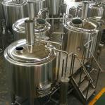 15 BBL Microbrewery Brewing Equipment Direct Fired / Steam Three Vessels