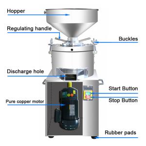 220V Daohang Nut Butter Making Machine Almond Walnut Jam 45Kg/H