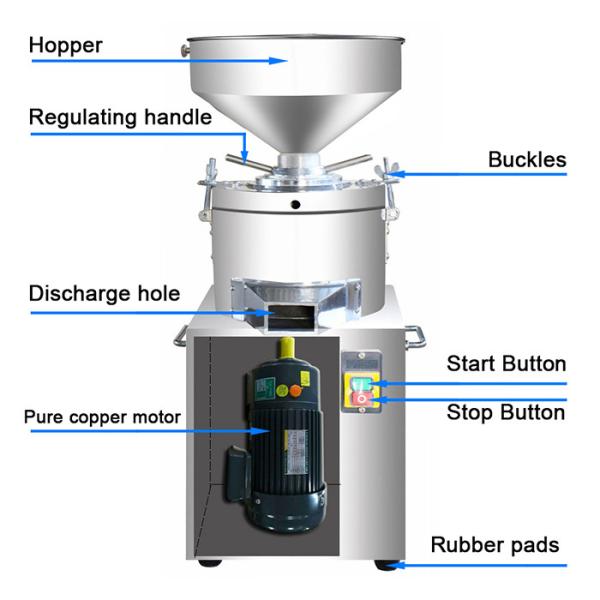 Quality 220V Daohang Nut Butter Making Machine Almond Walnut Jam 45Kg/H for sale