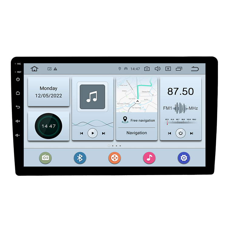 Android 12.0 Touch Screen Android Car Stereo AM FM RDS Car Radio