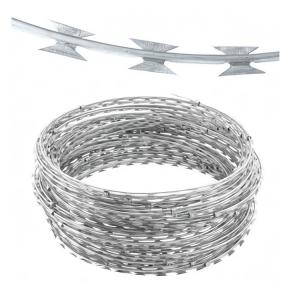 China Best Price Anti-rust Hot Dipped Galvanized Razor Wire Price Concertina Barbed Wire For Cashbuild wholesale