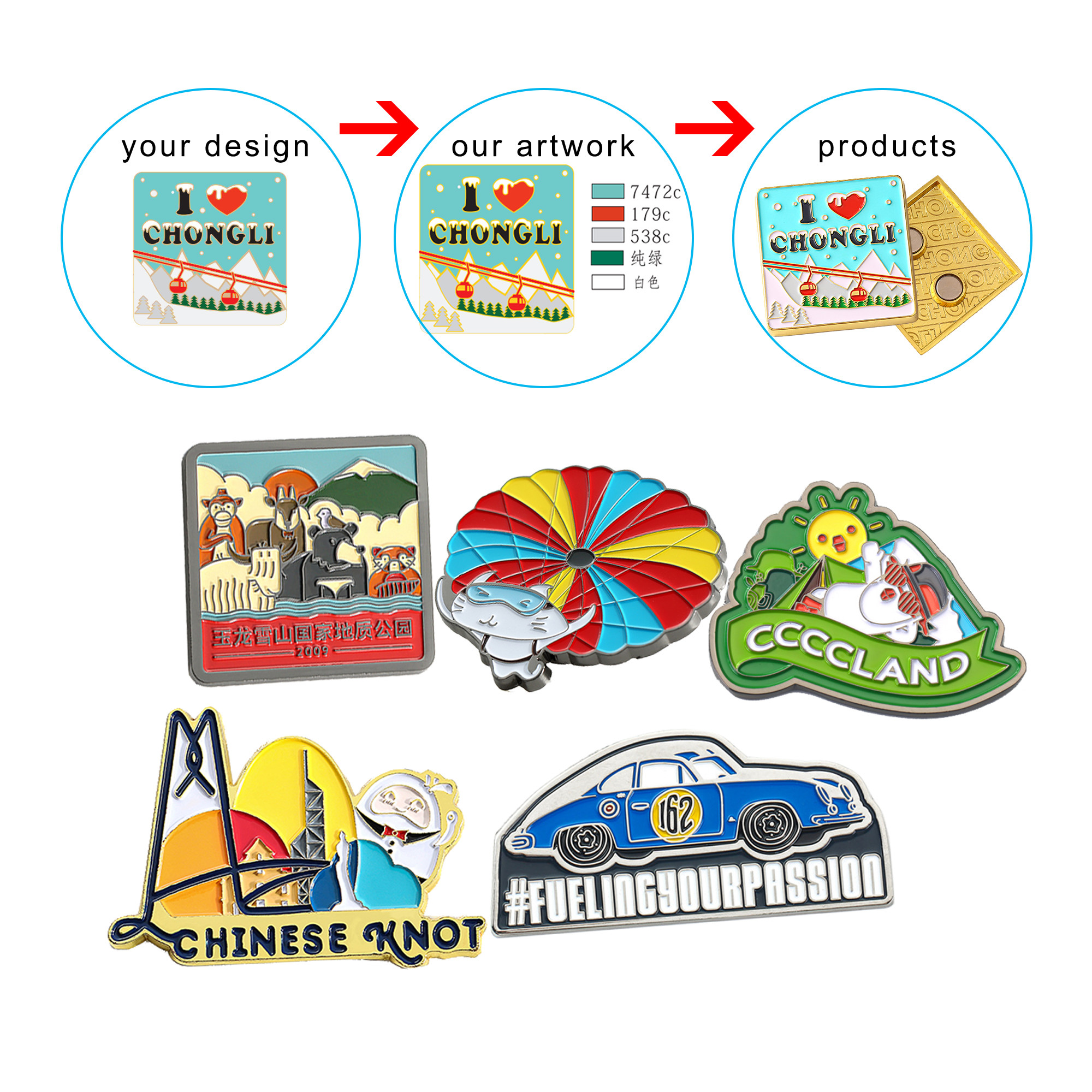 Custom Personalised Fridge Magnets for Tourism Souvenirs