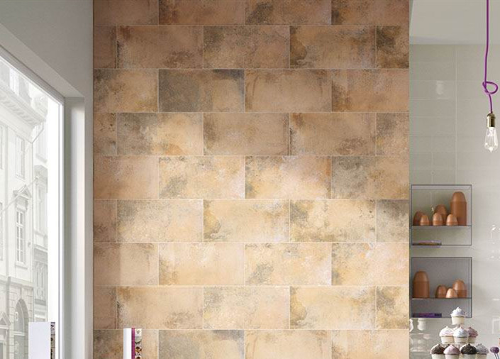 300*300 Mm Cement Look Porcelain Tile , Durable Brick Exterior Wall Tile