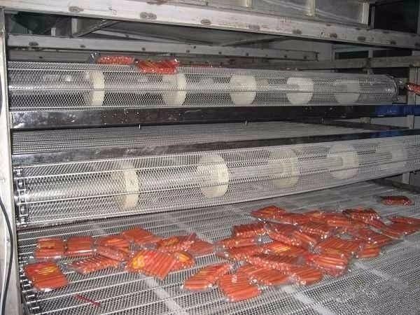 0.5mm-4mm Balanced Spiral SS Wire Mesh Belt Conveyor For Bakery Tunnel Oven