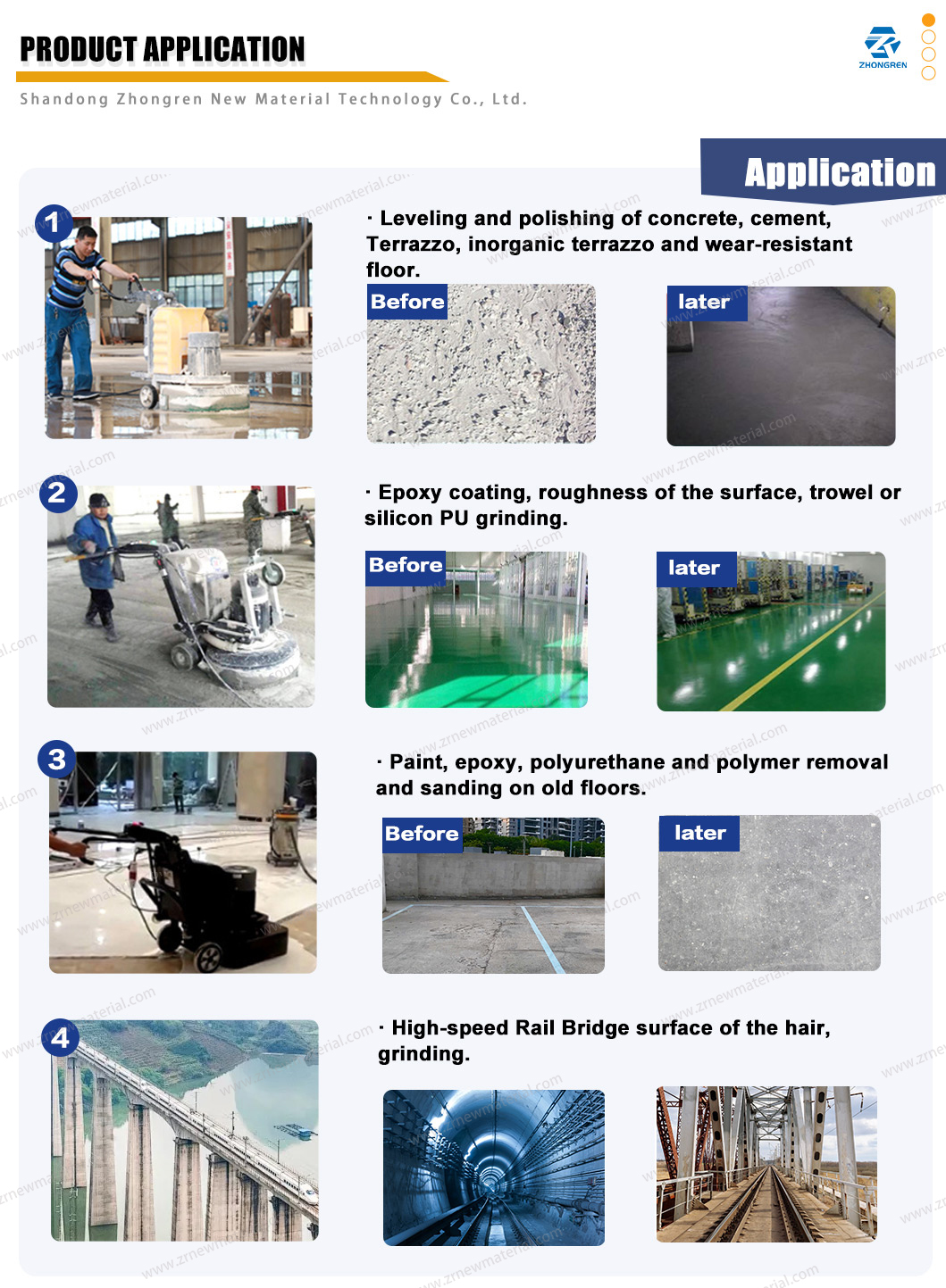 7.5KW/10P Concrete Floor Grinding Machine With Vacuum High Efficiency