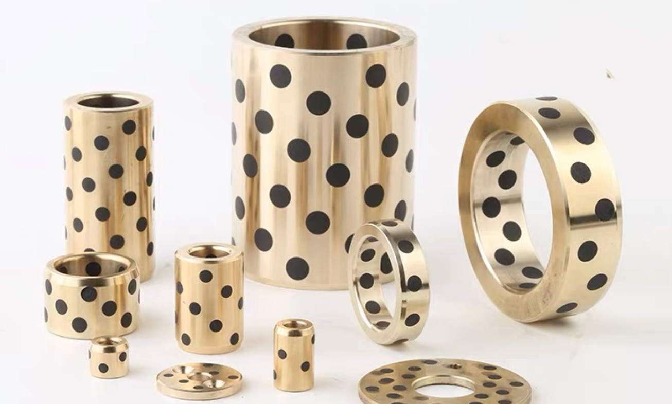 Self-Lubricating Bronze Slide Bearing with Copper Nickel Aluminium Alloy and Graphite Inset