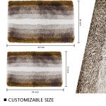 Water Absorbed 24 × 38 inch Contour Bath Mat Modern Style