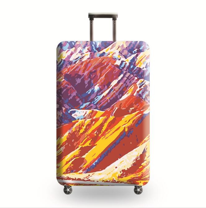 Protective 40L 5# Zipper Elastic Luggage Suitcase Cover