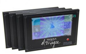 China High Resolution LCD post card Paper A-frame video stand screen Video Brochure Business Book Card wholesale
