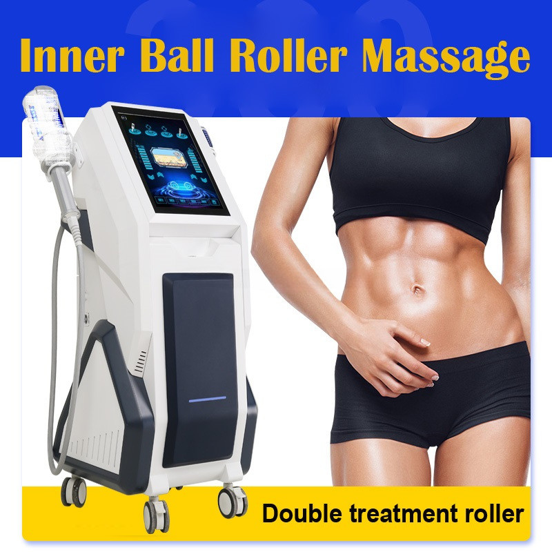 Fat Burning Cellulite Treatment Machine , 8D Inner Ball Vacuum Cavitation Roller