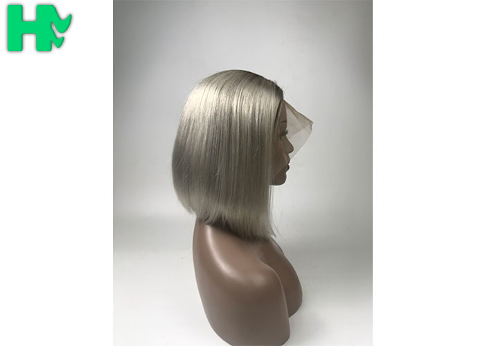Remy Human Hair Bob Wig Short Bob Straight With 12 Inch Length 200g