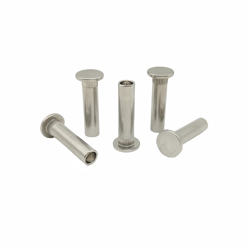 Crown Mark Processing Customized Stainless Steel Flower-Toothed Rivet Semi-Hollow Rivet Non-Standard Special-Shaped Part