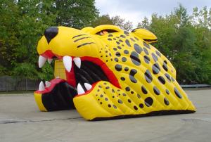 China Inflatable Helmet Tunnel / inflatable football tunnel panther tunnel wholesale