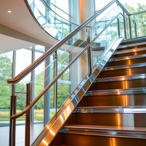 China Child-Safe Rounded Stainless Steel Handrails for Family Homes wholesale