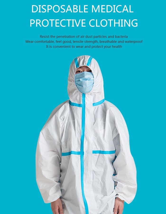 medical isolation protective clothing non-woven security safety clothing