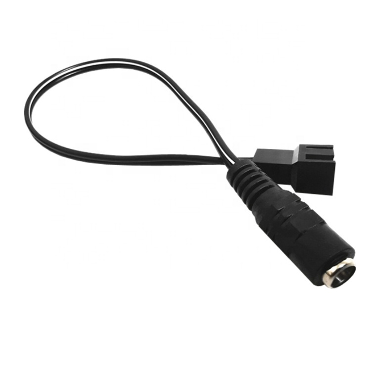 12V Female DC Plug to 3 4 Pin PC Case Fan Power PWM Adapter Extension Cable