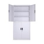 Knock Down Blue Stainless Steel 2 Drawer File Cabinet