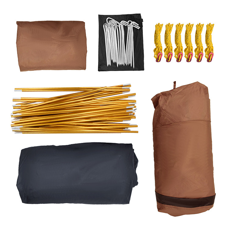 Double Layer Breathable 190T Polyester Pop Up Camping Tent