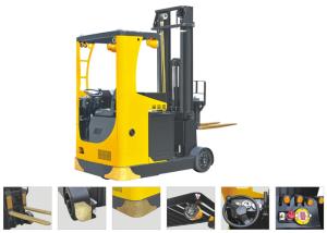 China Seat Type Electric Reach Truck Forklift , Narrow Aisle Reach Truck 6.2m Lifting Height wholesale
