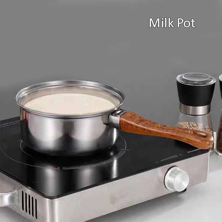 Kitchen 12pcs stainless steel 410 cookware set fry pan milk soup pot water kettle sale