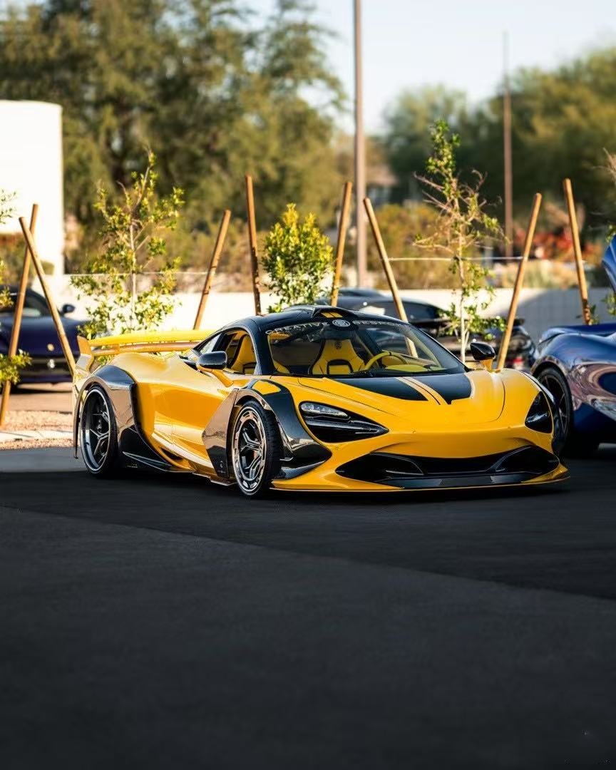 720s Mclaren Body Kit Carbon Fiber Widebody ZE Style Front And Rear Bumper