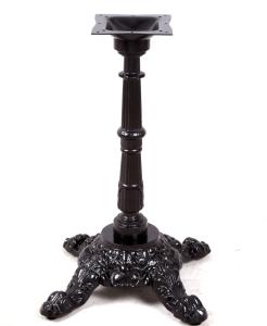 China Antique Style Vintage Table Base Furniture Parts With Black Wrinkle Powder Coating wholesale