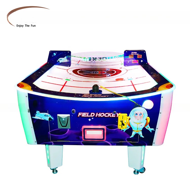Amusement Center Electric Hockey Table Game Machine Coin Pusher Type