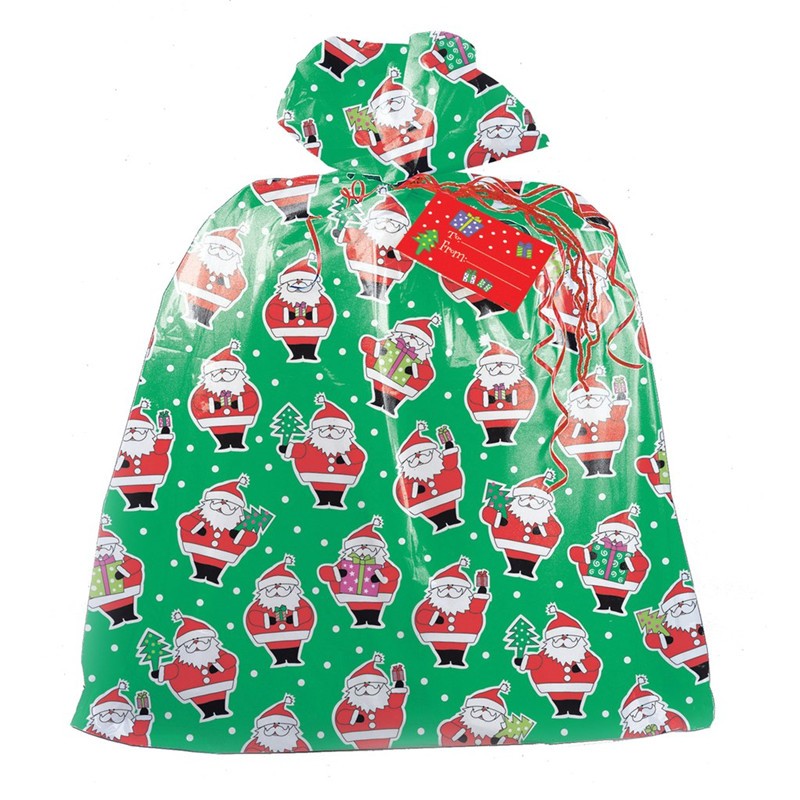 Colorful Plastic Gift Wrap Bags For Christmas Party