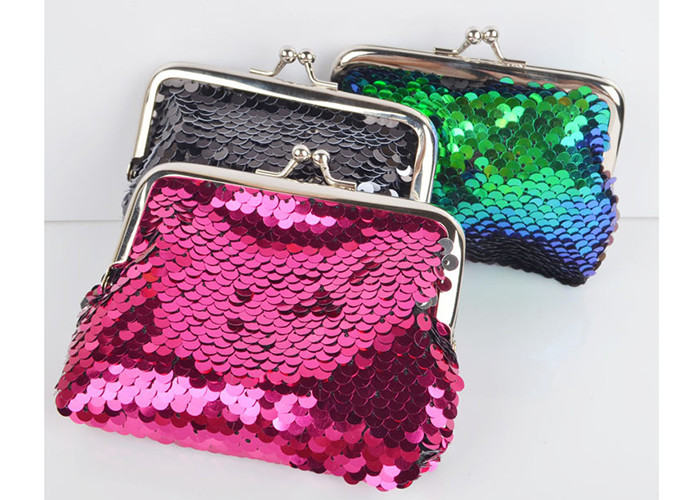 Fashion Sequin Coin Purse Bag Lady Cosmetic Bag Mermaid sequined purse Makeup Bag