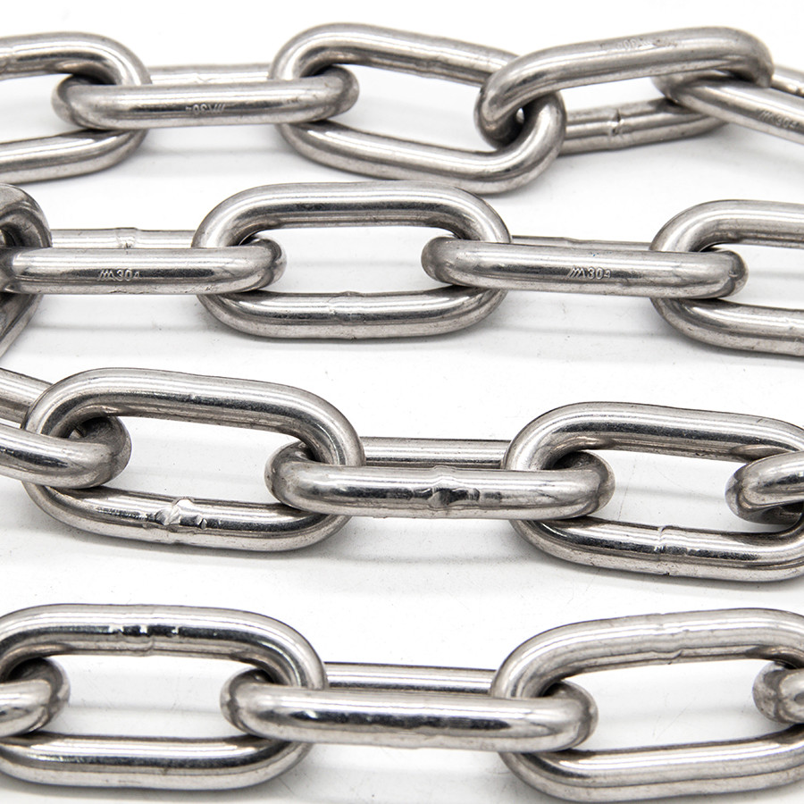 Polished Stainless Steel Short Link Chain Easy To Install Rust Resistant