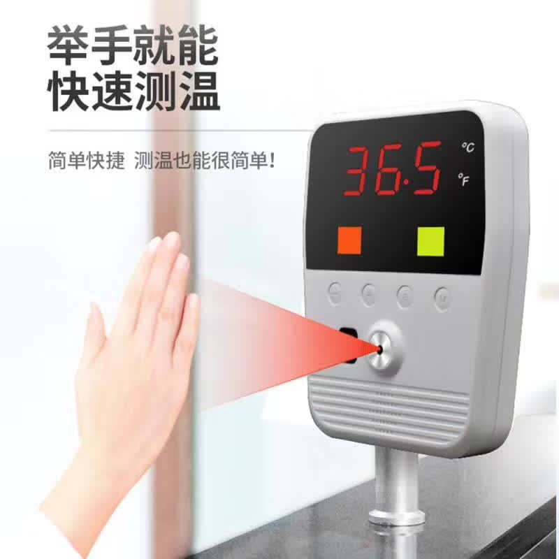 5V2A LCD IR 18650 Battery Wall Mounting Thermometer