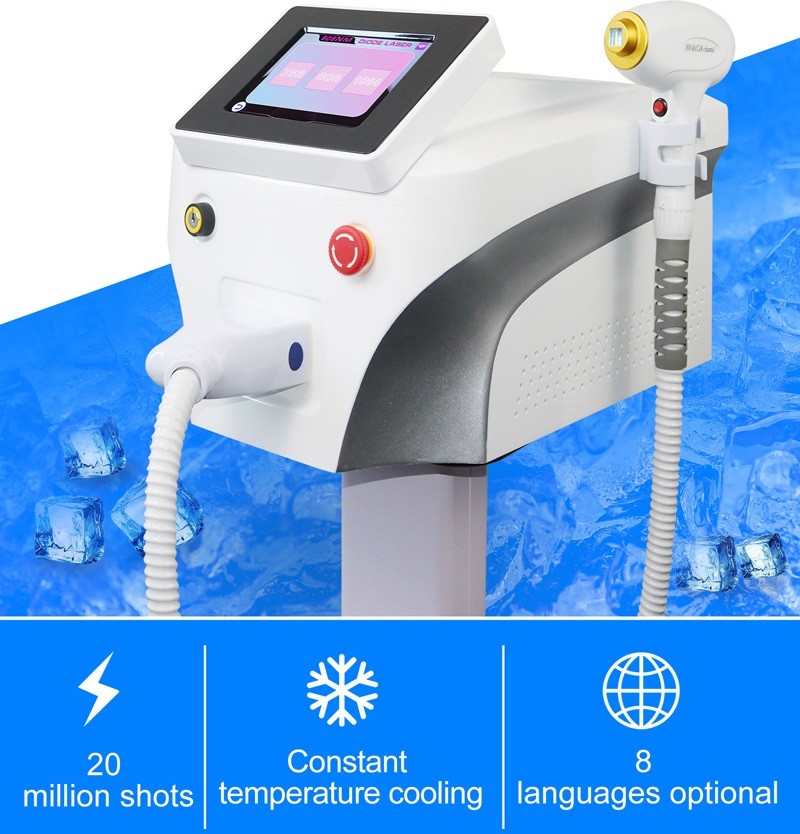 755nm 1064nm 808nm Diode Laser Hair Removal Beauty Machine Professional