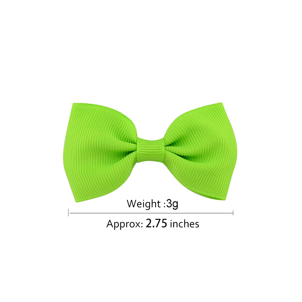 20 Colors Grosgrain Ribbon Hair Bows Headbands Baby Alligator Bow Clips 2.75 Inch