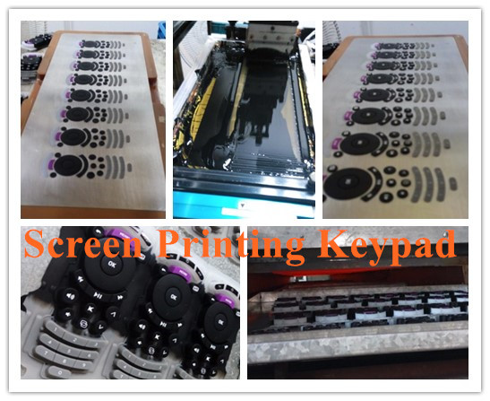 Customized Elastomeric Silicone Rubber Remote Control Keyboard Keypad