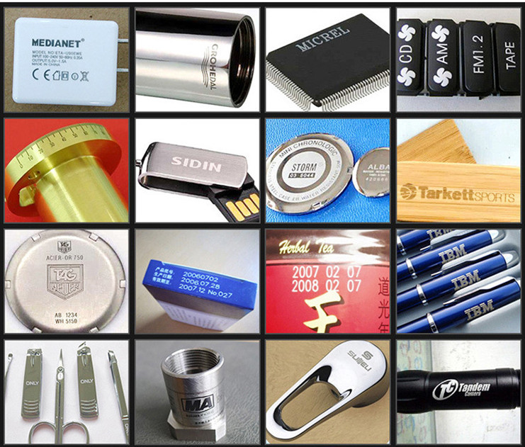 Small Metal Cup Fiber Laser Marking Machine , Handheld Laser Marking Machine
