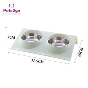 China Ceramic Silicone 37.5X20X7mm Pet Feeder Bowls wholesale