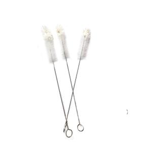 China SS304 Handle Cotton Nylon Bristles Tube Cleaning Brush wholesale
