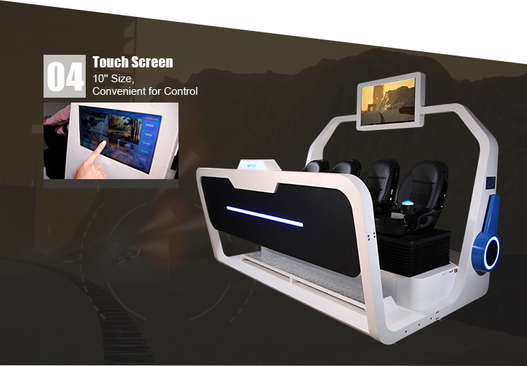 Theme Park VR Multiplayer Games 9D VR Shooting Games For 4 Players