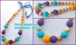 Teething necklace, Breastfeeding Necklace for Mom, Teething toy, Nursing