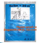 Plastic Disposable Cover Sheet Protect Drop Cloth / Dust Sheet