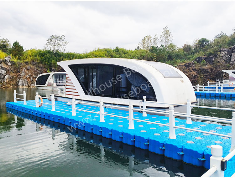 8m Length Pontoon Luxury House Boat Aluminum Fishing Style Pontoon Boats